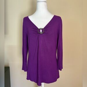 🎾 MUST GO OR GONE Dana Buchman Purple Top